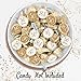 Gold 50th Anniversary Chocolate Kisses Party Favor Stickers – 180 Stickers, 50th Wedding or Business Anniversary Decorations