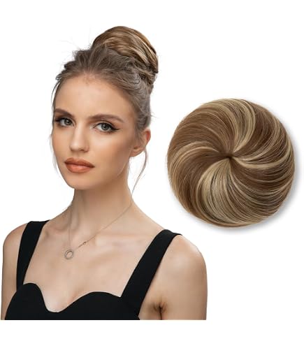 Amazon.com : IMISSU Braided Chignon Bun Maker Scrunchie  display picture 3