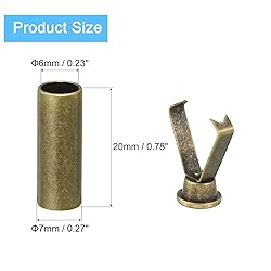 uxcell Metal Shoe Lace Tips, 4Pcs Shoelace