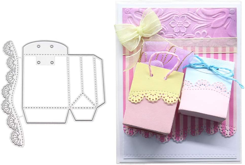 Hukai 3D Box Metal Cutting Dies Stencil DIY Scrapbooking Album Stamp Paper Card Embossing Craft Decor,Good Gift for Your Kids to Cultivate Their Hands-on Ability