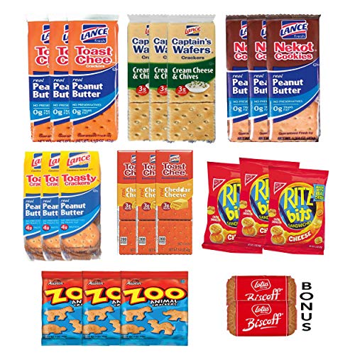 Crackers Variety Pack Individually Wrapped Bulk Snacks for Adults and