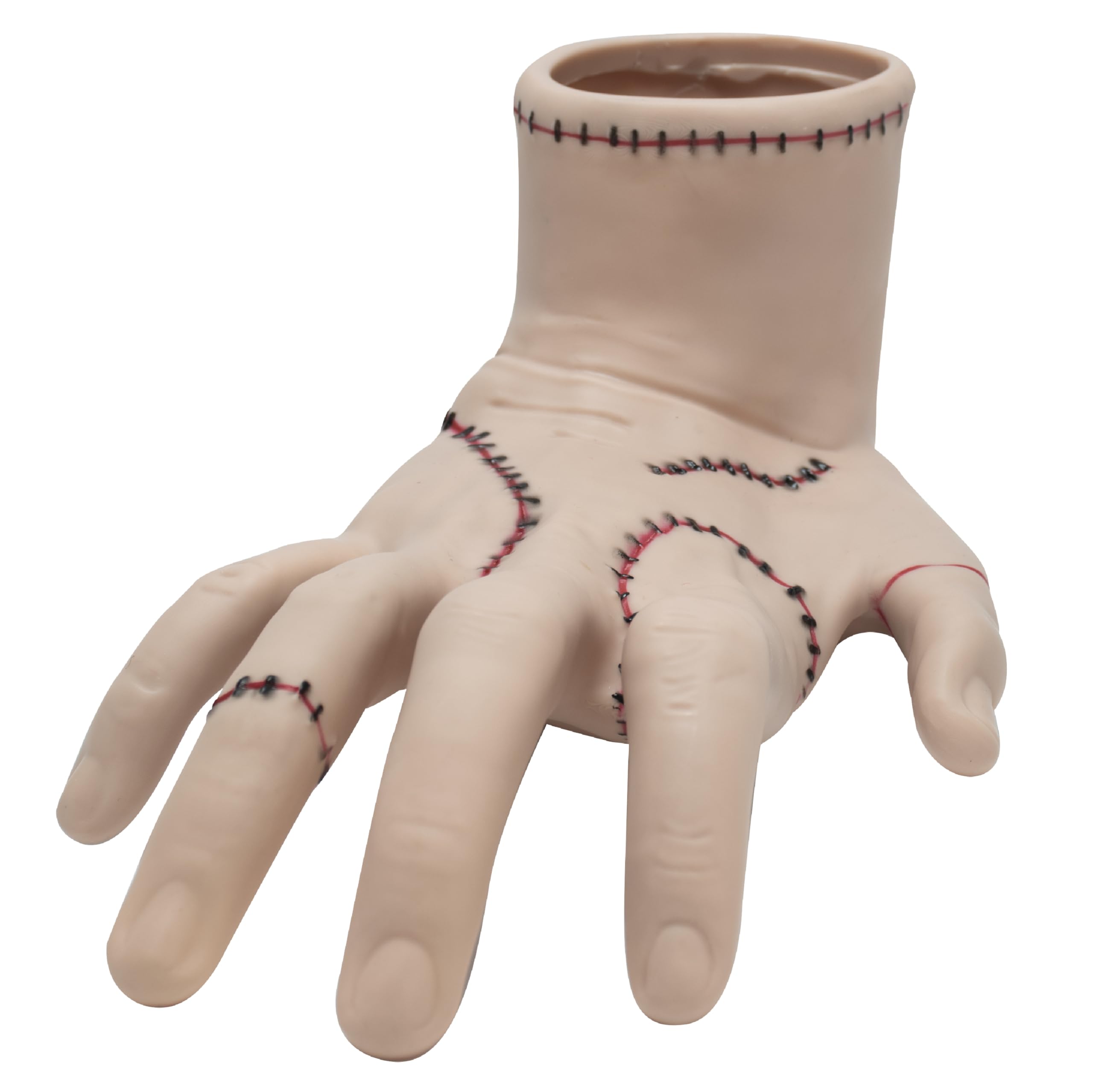 Blue Sky Studios Wednesday Desk Tidy, Full Sized Thing Hand Bedroom Decor, Gothic Pen Pencil Stationery Holder, Licensed Wednesday Merchandise, 21 x 15 cm