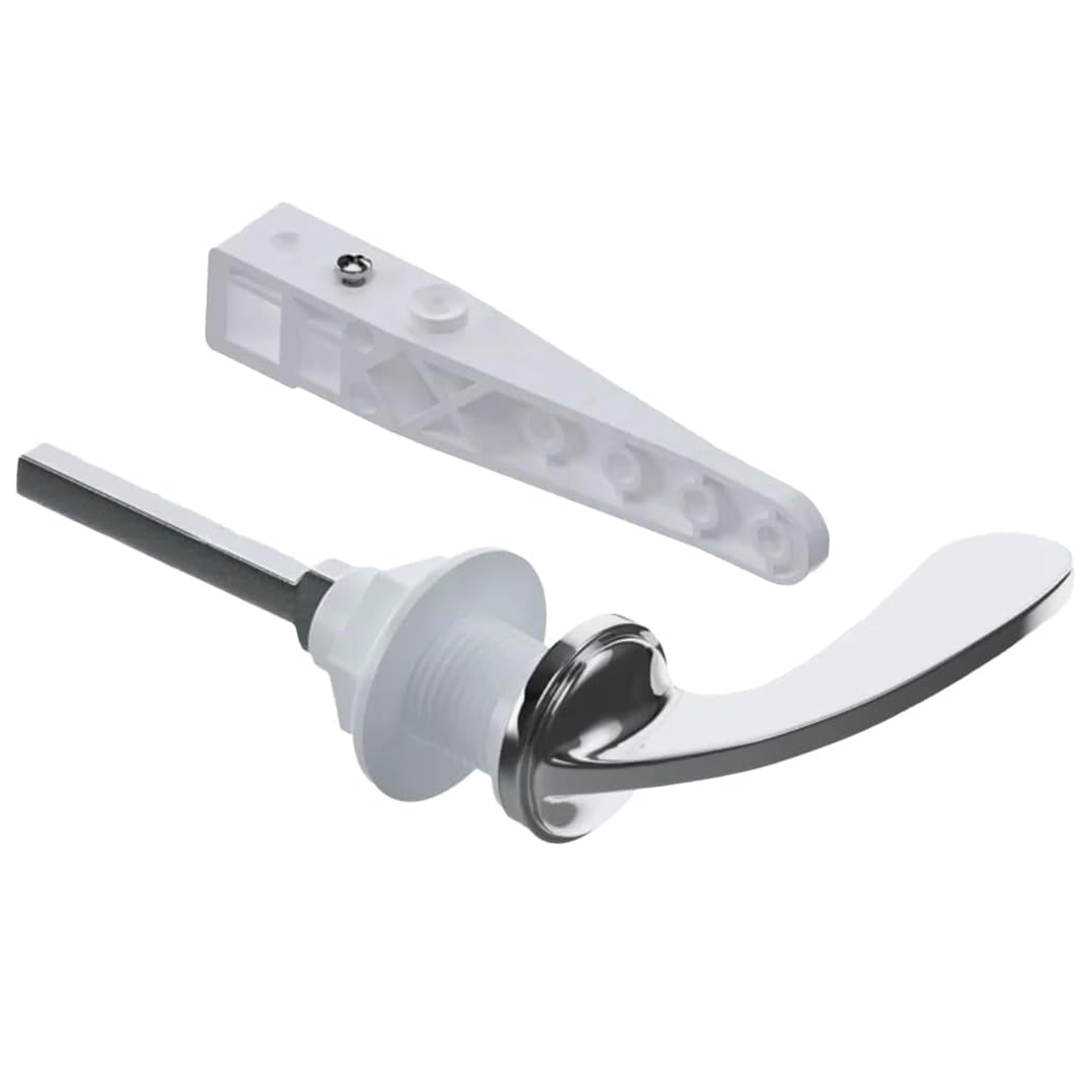 PlumbEZ Toilet Cistern Handle with Adjustable Arm, Durable Replacement Easy Installation Cistern Handle Compatible with Most Toilets