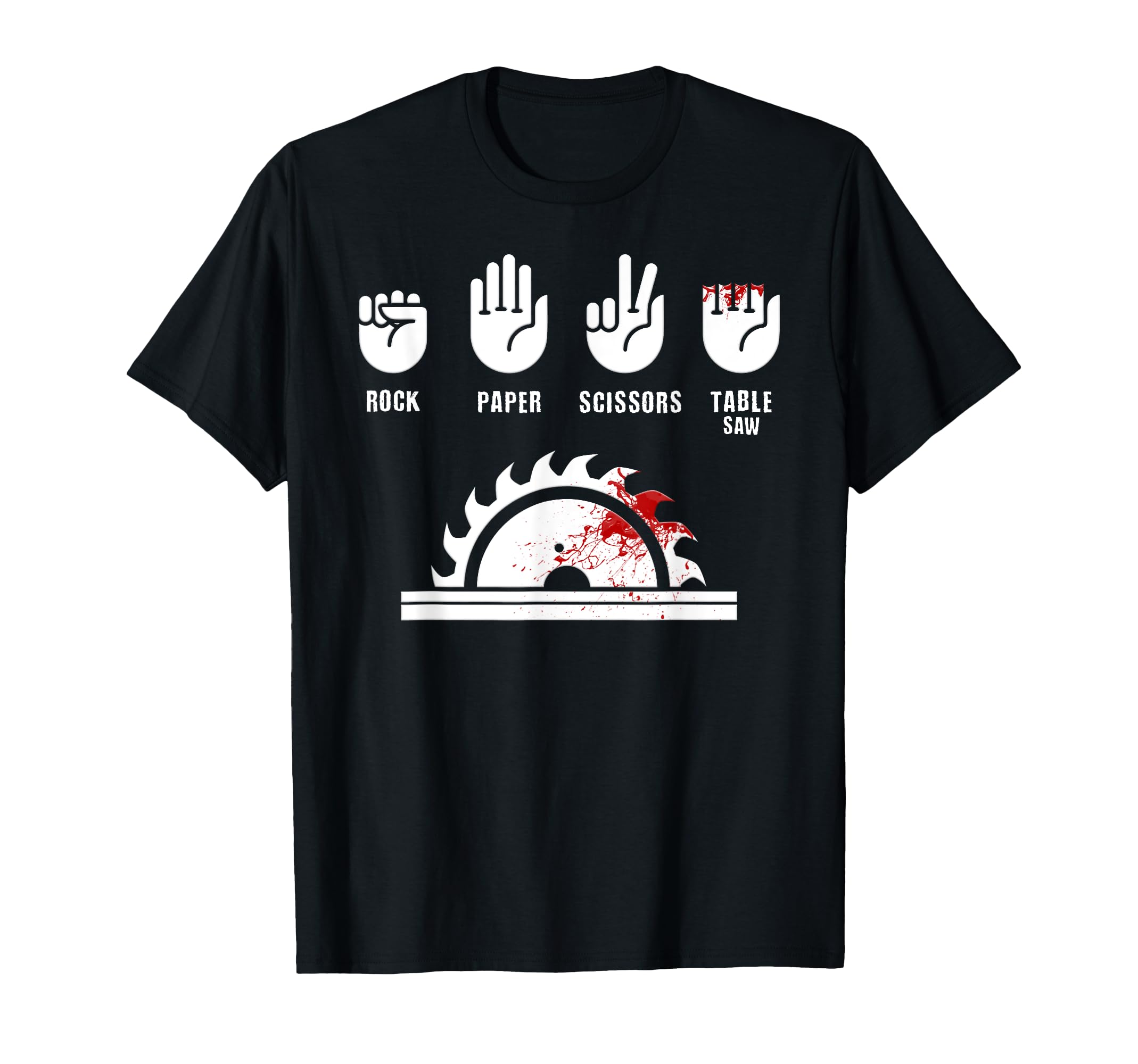 Photo 1 of Funny Carpenter Shirt Rock Paper Scissors Table Saw T-Shirt