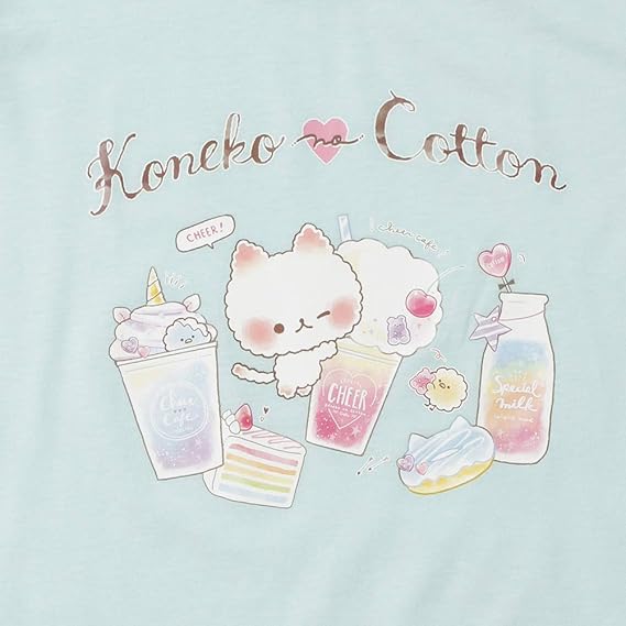 子供 女の子 Tシャツ 半袖 半袖tシャツ キッズ ガールズ こねこのコットンtシャツ クルーネック プリント Ej3 Kg131 Tシャツ カットソー 通販 Amazon