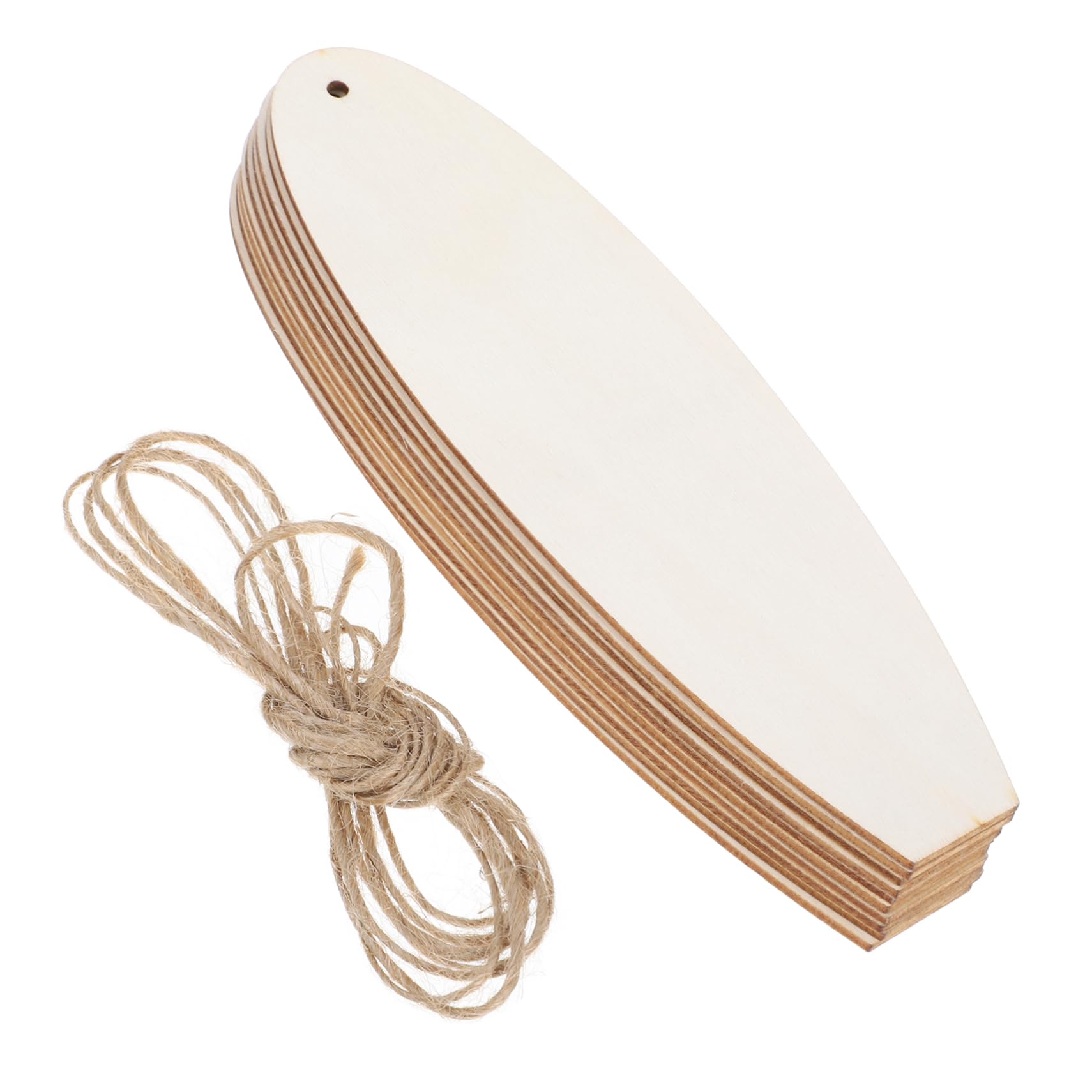 Sewroro 10pcs Painted Surfboard Beach Wall Decor Surfboard Cutouts Wood Craft Plaque Sign Wooden Board Decoration Wooden Board Pendant Decor Mini Wood Chips