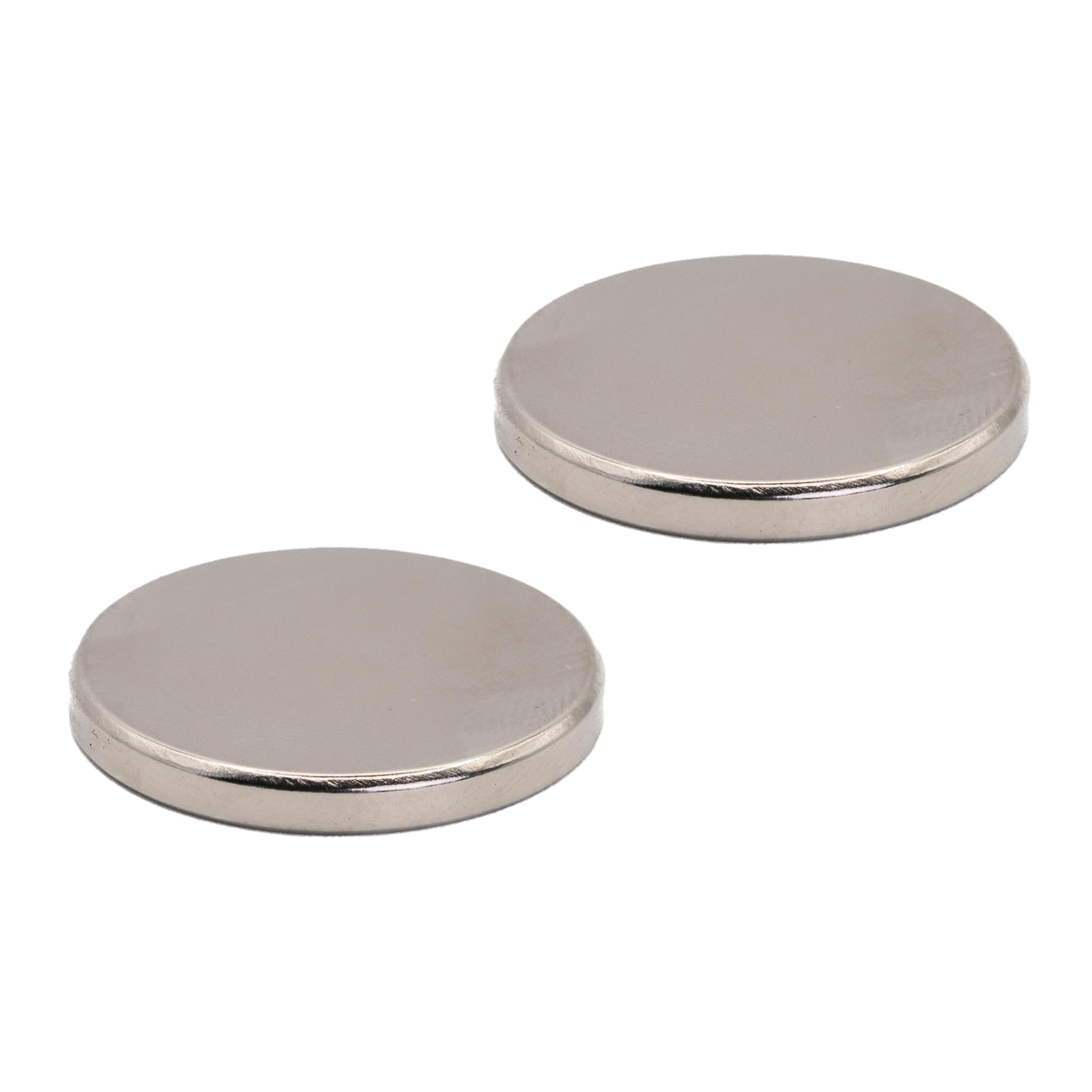 N42 Neodymium Magnet for Arts, Crafts, Model Making, DIY, Hobbies, Office and Home - 25mm dia x 3mm thick - 5.5kg Pull - Pack of 2