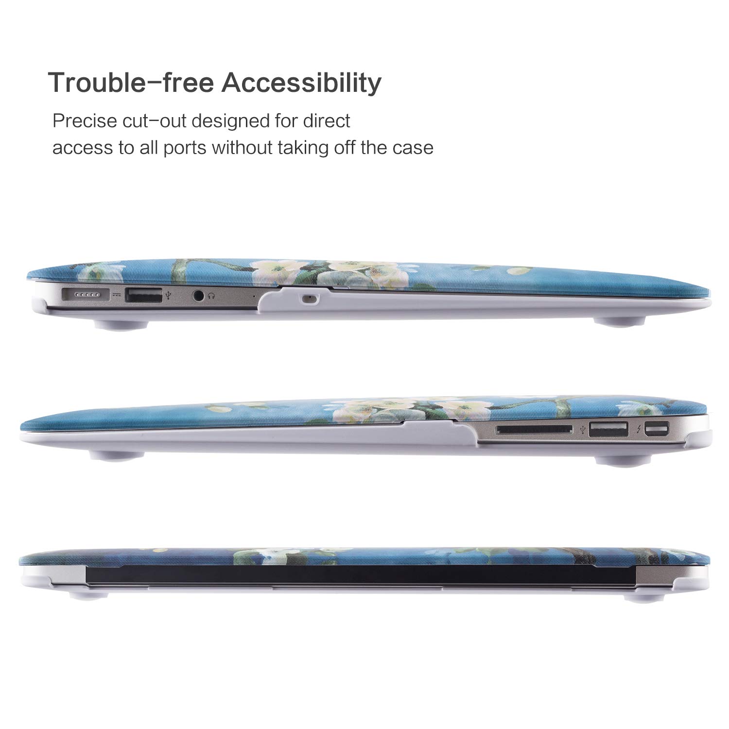 MacBook Air 13 Inch Case, TeenGrow Plastic Hard Protective Smooth MacBook Shell Case Keyboard Cover MacBook Air 13\