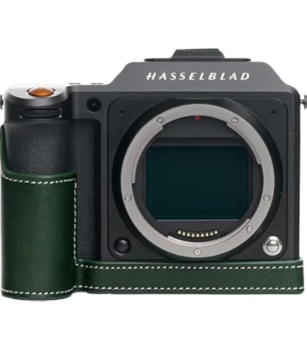 Amazon.com : Handmade Genuine Real Leather Half Camera Case Bag