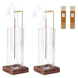 Ceremony Incense Holder，2 Pack Wood Incense