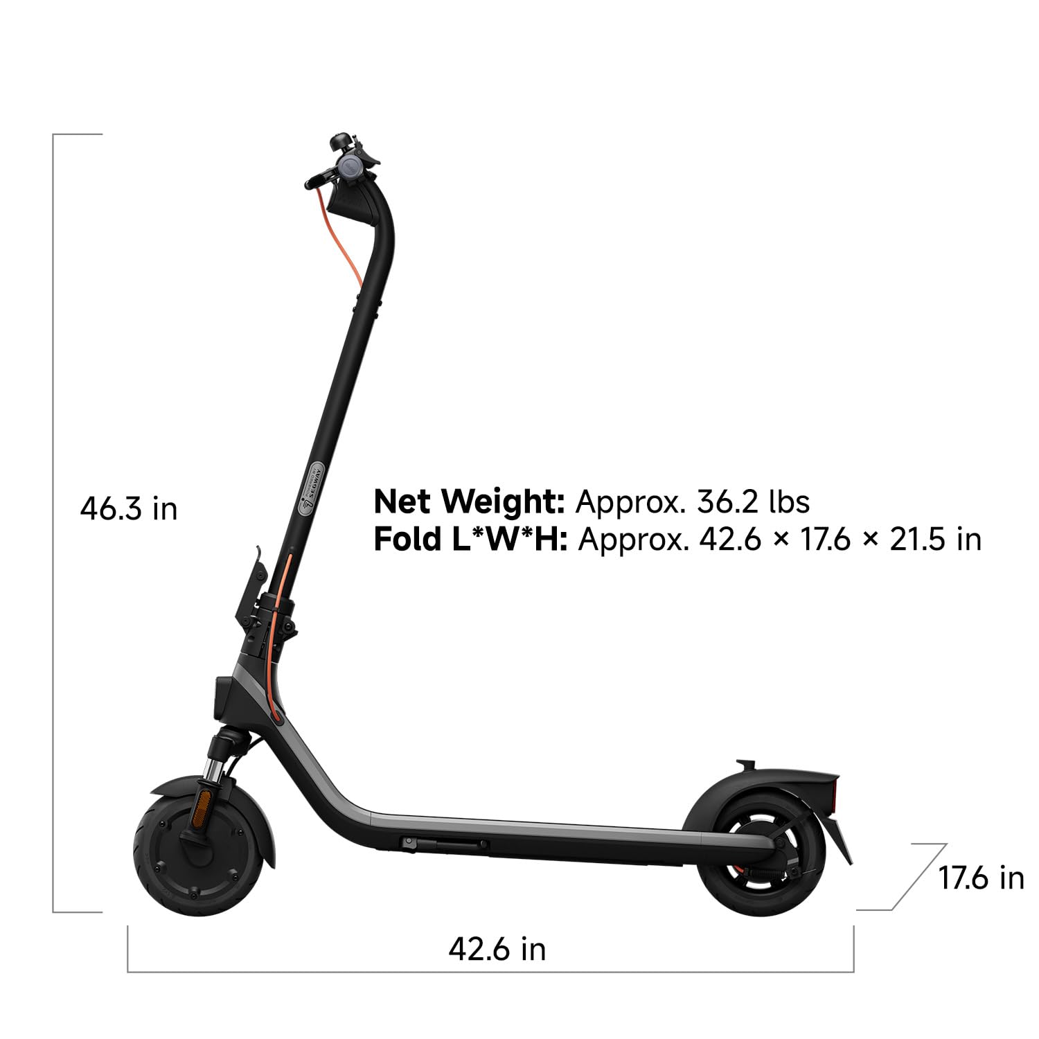 Segway Ninebot E2 Plus II/E2 Pro/E3 Pro Electric Scooter, 15.5–20 MPH, Long Range, Dual Elastomer Suspension (E3 Pro only), Foldable Adult Scooter, UL 2272 & 2271 Certified