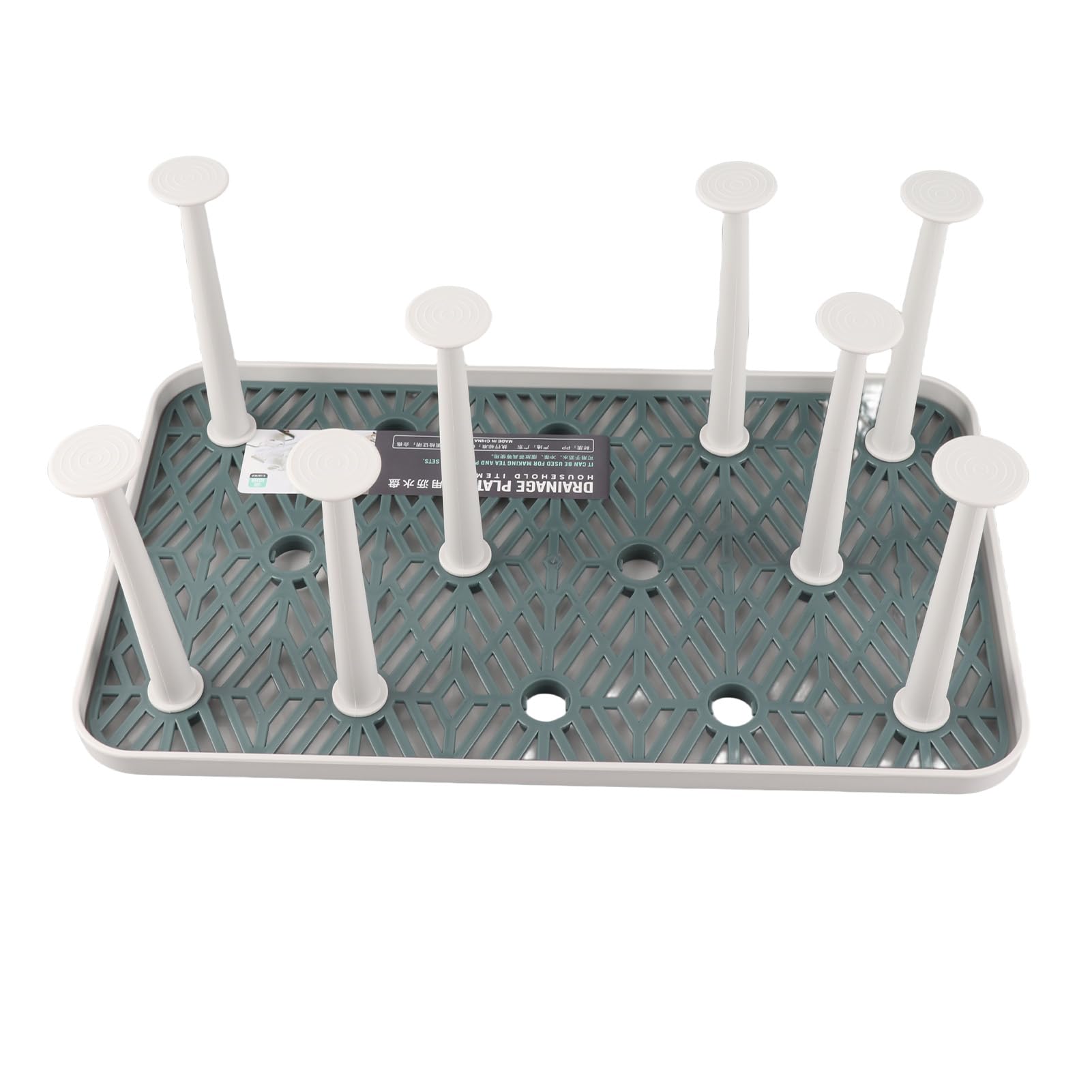 TOPINCN Cup Drying Rack, Bottle Drying Rack Stand Cup Drying Rack with Drain Tray Mug Tree Holder Bottle Drainer Stand for Kitchen (#2)