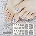 WOKOTO 12 Sheets Self-Adhesive Nail Polish Wraps for Toes and 1Pc Nail File, Shinny Solid Silver Stick On Nails Stickers Toe Nail Polish Strips for Women Girl Kids Toenails Strips