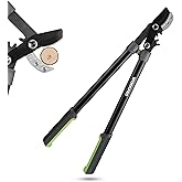 WORKPRO 28" Anvil Lopper for Gardening, Long handle Branch Cutter with 1.6" Cutting Capacity, Heavy-Duty Pruning Shear Featuring Gear System for Tree Trimming, Handheld Garden Shear with Sharp Blade