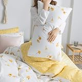 Loussiesd Floral Duvet Cover Set Kids Girls Women 2 Pillow Shams King view 3