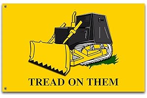 VOZUN Tread On Them Flag Killdozer Flag 3x5 Ft Funny Man Cave Wall Banner for Room Teen Girls Indoor Outdoor Party Bedroom and College Dorm Wall Decor Tapestry Gifts