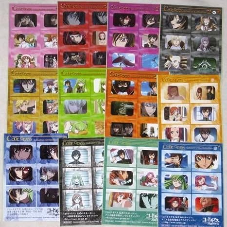 Amazon コードギアス 反逆のルルーシュ R2 アニメイト フェア特典 シール 計12枚 ルルーシュ スザク C C カレン ナナリー アニメ 萌えグッズ 通販