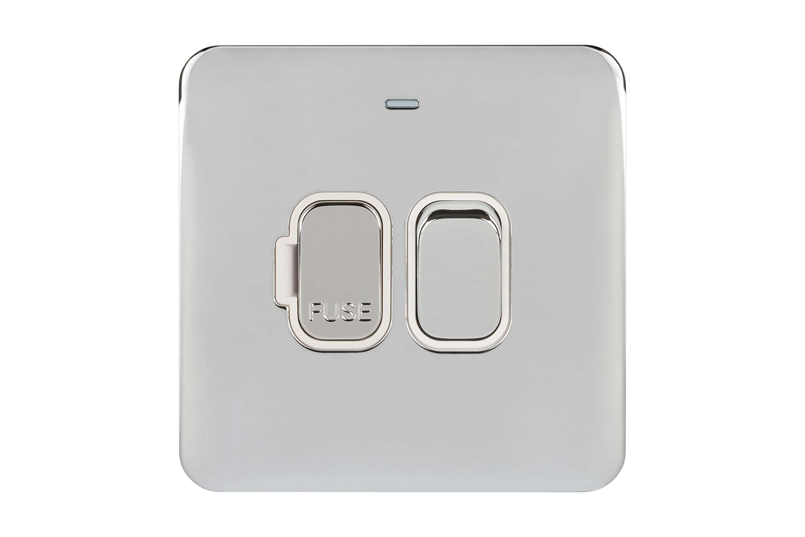 Schneider Electric Lisse Screwless Deco GGBL5011WPC 13A Double Pole Switched Fused Connection Unit with LED Indicator WPC