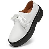 BEAUSEEN Women's Vegan Leather Platform Chunky Loafers Clssic Penny Loafers Slip On Comfort Business Work Office Dress Walking Shoes