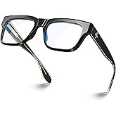VISOONE TR90 Square Blue Light Blocking Glasses Fashion Computer Eyewear for Women and Men RANDI