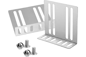 Lyreh Double DIN Installation Kit, Universal Car Stereo Radio Metal Mounting Bracket Car Audio & Video Dash Mounting Frame W/