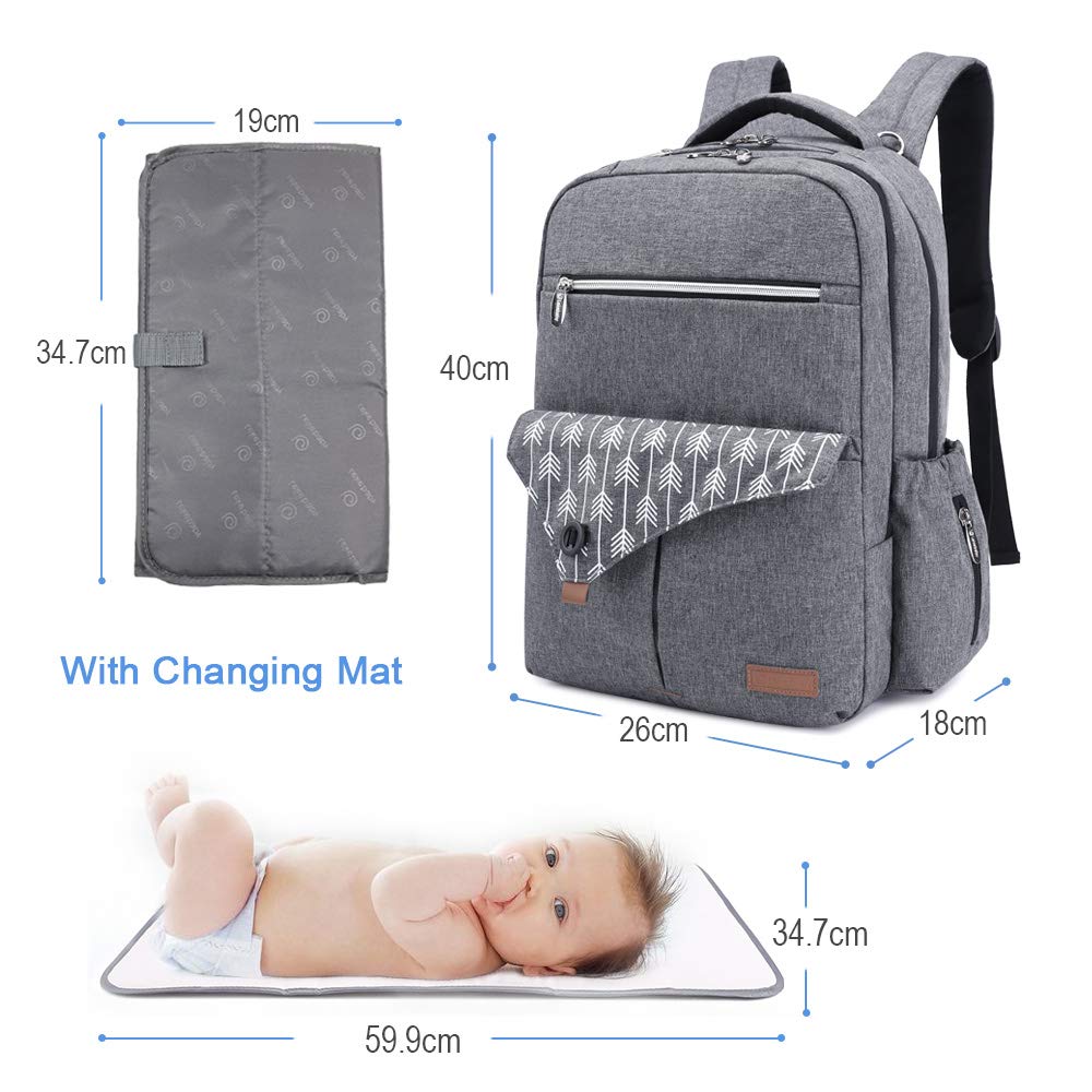 lekebaby baby nappy bag backpack