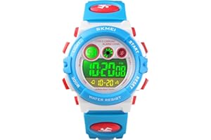 FIZILI Boys Watch Digital Sports Waterproof Outdoor Kids Watches Alarm Clock 12/24 H Stopwatch Calendar 3-15 Year Old Boys Girls Wristwatch