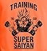 New York Fashion Police Funny Manga Anime Shirt Training to Go Saiyan Tank Top Vegeta Goku Naruto Orange XL