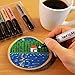 VarioMuse Acrylic Paint Markers (8 Color Set) - Use on Ceramic, Glass, Plastic, Porcelain, Stone, Wood, Paper, and More - Water Based, odorless, and Washable on Non-Porous Surfaces