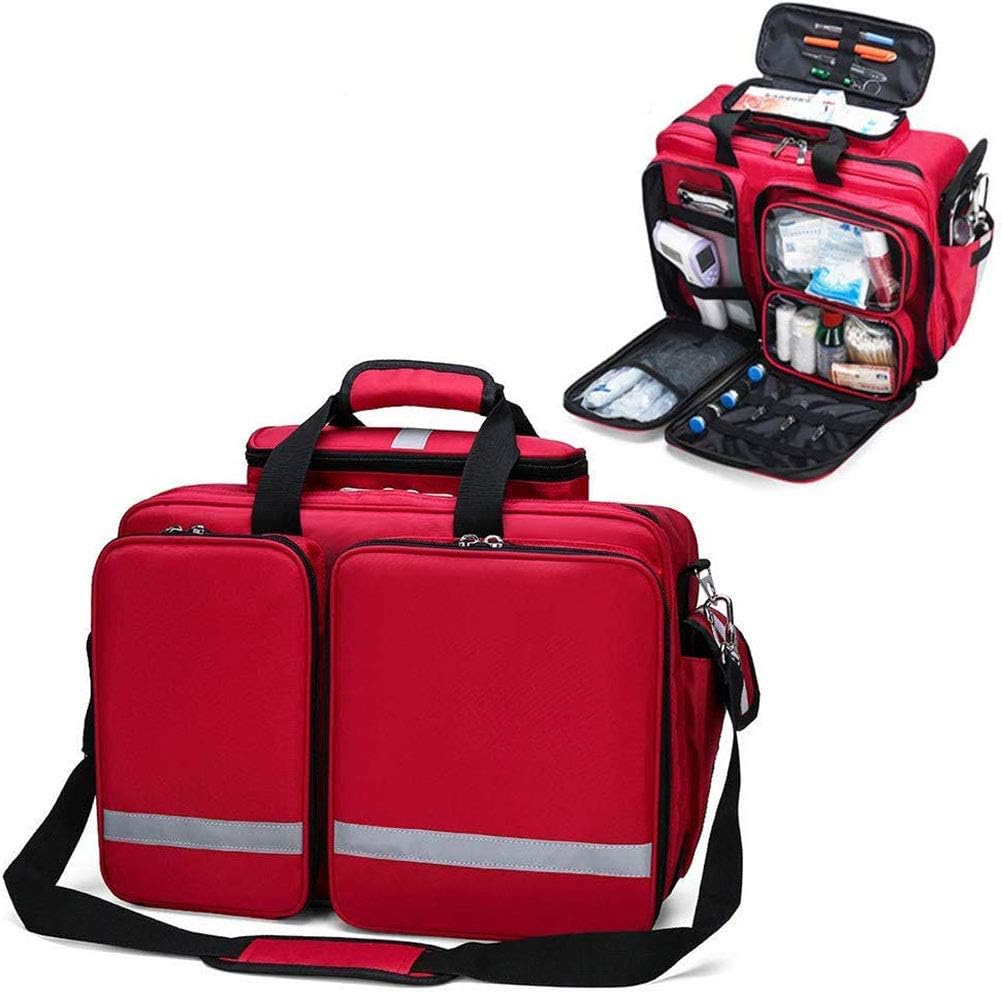 First Aid Kit-First Response Trauma Bag First Aid Empty Kit Bag,earthquake survival kit, for Emergencies at Home, Outdoors, Car, Camping, Workplace, Hiking & Survival Large First Aid Kit