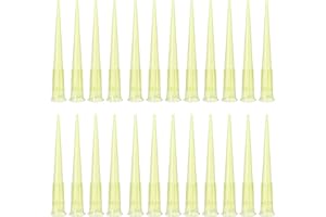 ONiLAB Pipette Tips 200 UL 1000 PCS Clear Yellow Laboratory Universal Plastic Liquid Pipettor Tips Polypropylene (PP) Autoclavable, 200uL(1000PCS)
