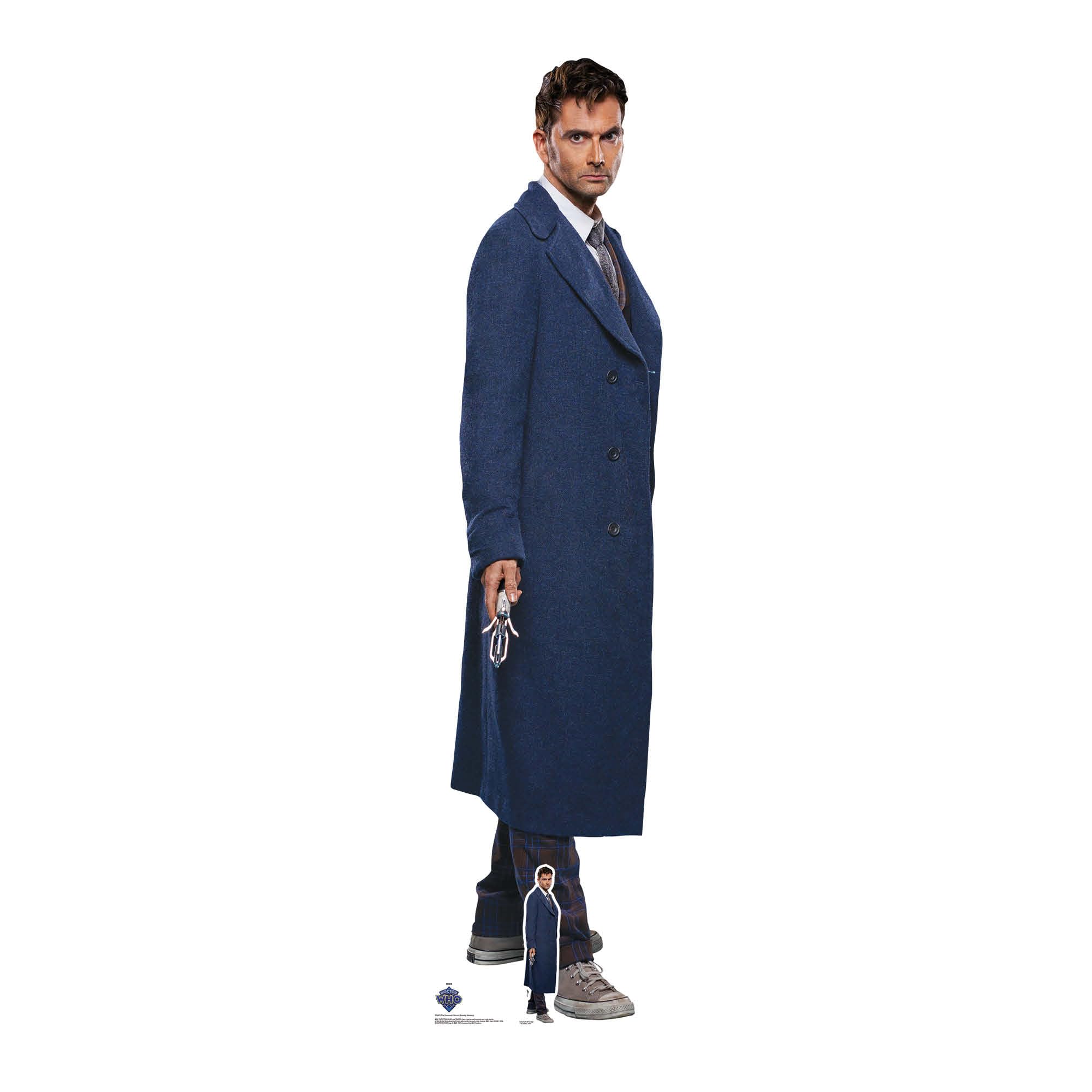 Star Cutouts SC4471 Doctor Who Fourteenth Doctor David Tennant Lifesize Cardboard Cutout – Anniversary Era Display for Collectors
