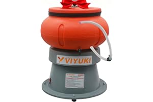 VIYUKI Electric 18LBS Vibratory Tumbler Bowl Tumbling Polishing Machine - Polishing Metal Parts (18LBS)