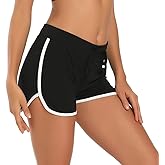 HDE Women's Retro Fashion Dolphin Running Workout Shorts