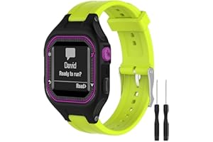 GVFM Bands Compatible with Garmin Forerunner 25, Soft Silicone Replacement Watch Band Strap for Garmin Forerunner 25 GPS Running Watch