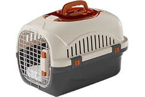 Airline Pet Carrier, Portable Dog Crate, Hard Shell Kennel for Cats & Small Dogs | 360° Ventilation & 4 Safety Locks | Car Tr