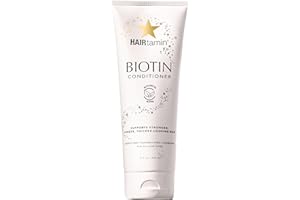 NUONOVE HAIRtamin Biotin Conditioner, vitamin-rich conditioner for healthy hair growth for all hair types, color and keratin safe, paraben free