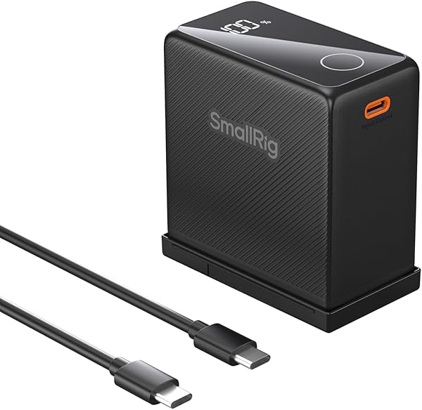 SMALLRIG Akku für NP-F970 10500mAh Replacement Battery für Sony NP-F970 F750 F550, PD 36W USB-C 3,5H Schnellladung, Kamera Akku mit OLED-Bildschirm für Kamera, Videoleuchte, Camcorder, Schwarz -4469