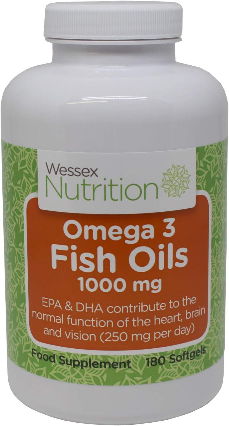 Omega 3 Fish Oils 1000mg Strength 180 Softgels Per Container Source