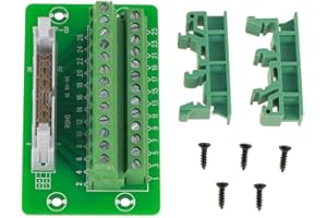 NITRIP Terminal Blocks Module,IDC26P DIN Rail 26Pin 5mm Mount Interface Module Male Connector Break Out Board