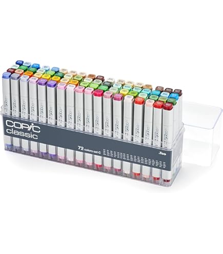 Amazon.com: Too Copic Ciao Start Set of 72 Colors, Made in Japan
