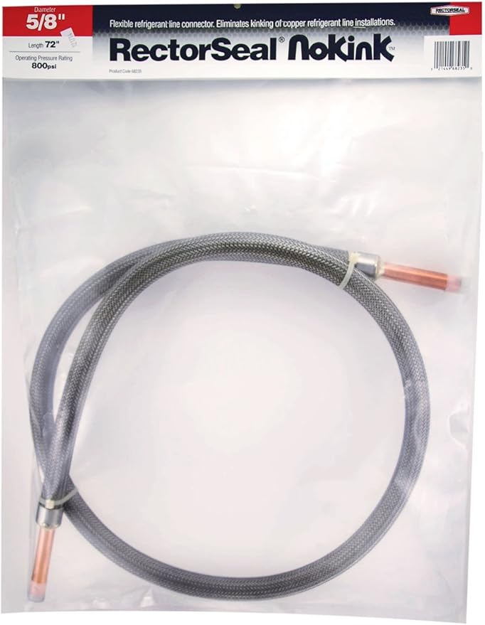 Amazon Com Rectorseal 68235 Nokink Flexible Refrigerant Line Connector 5 8 X 72 Home Improvement