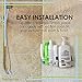 Gecko-Loc Large Wide suction cup wall mount bathroom shower caddy - bath kitchen wire storage basket rack organizer for shampoo and accessories - Silver
