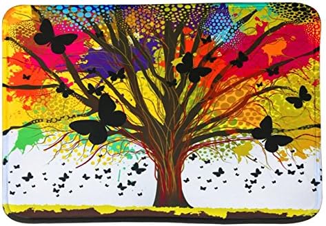 Multi Patterns 3D Printed Anti-slip Bath Rugs Anti-bacterial Soft Bathroom Mat Bathroom Carpet for Kids Safety with Memory Foam Fabric 15.7 x 23.6inches (#11)