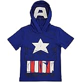 Marvel Avenger Hooded T-Shirt with Mask, Little Boys & Toddler