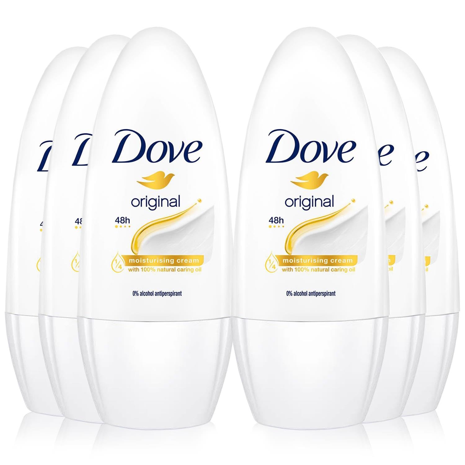 Dove Plant Power, Woman’s Roll-On Deodorant , 6 x 50 ml