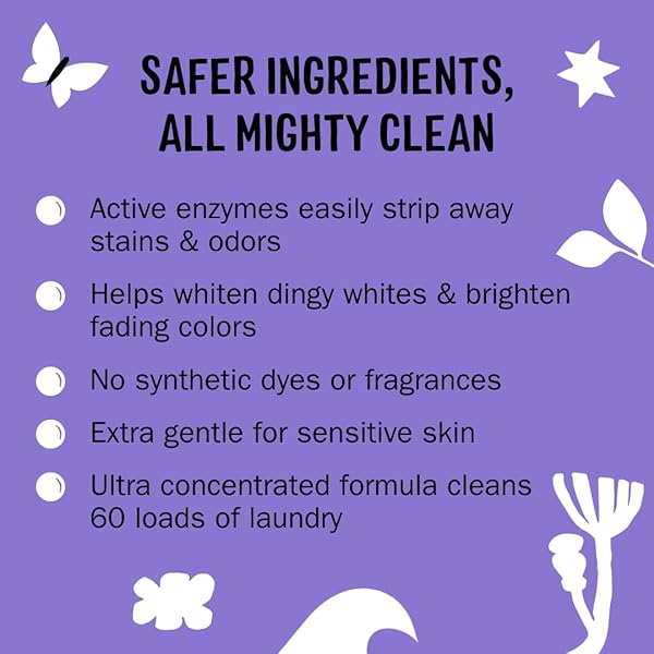 MOLLY’S SUDS SUPER POWDER DETERGENT | NATURAL EXTRA STRENGTH LAUNDRY SOAP, STAIN FIGHTING | SENSITIVE SKIN | EARTH DERIVED INGREDIENTS | LAVENDER, 60 LOADS