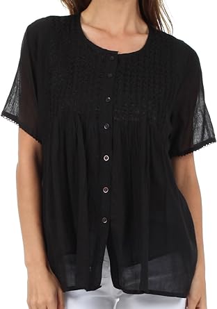 sheer cotton blouse
