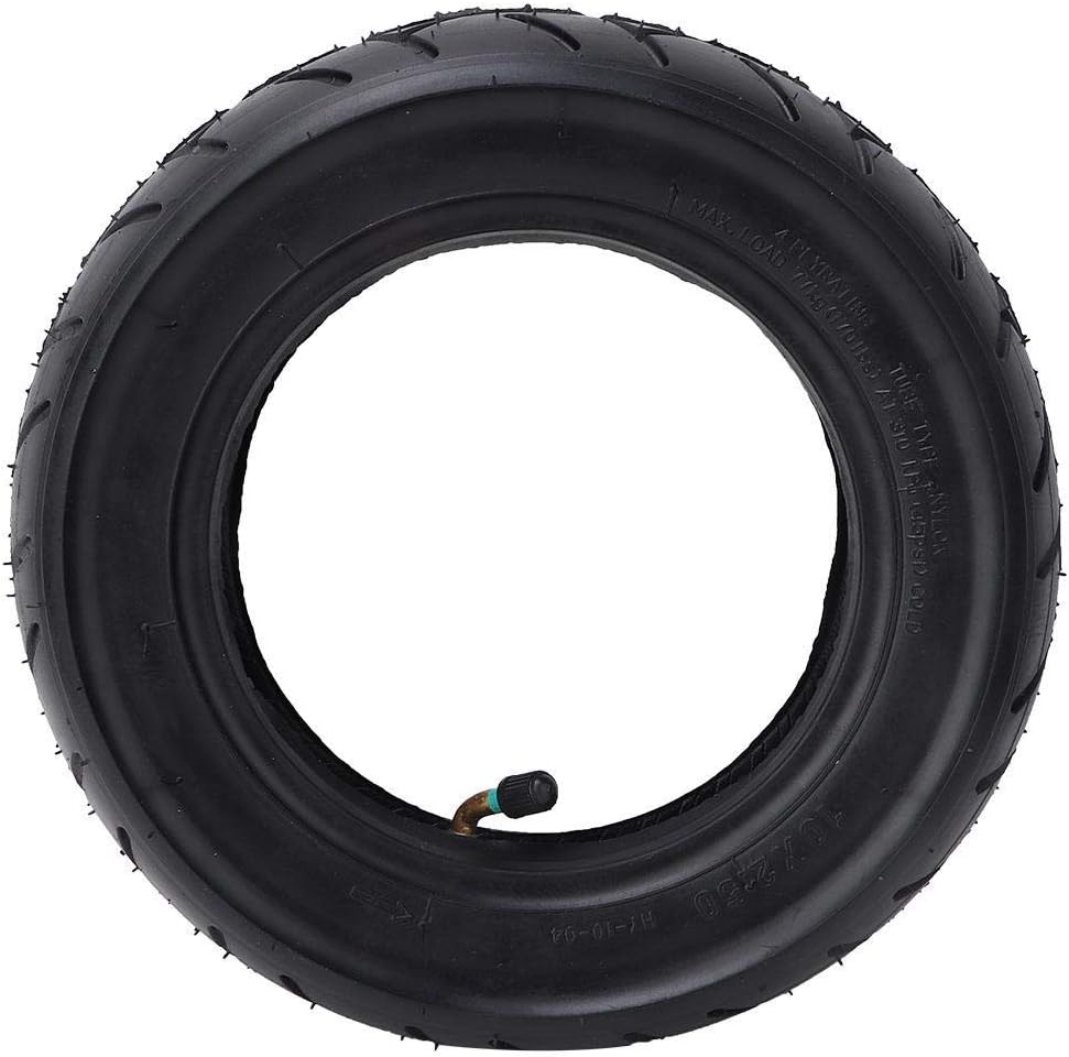 VGEBY1 Scooter Inflatable Tyre, 10 Inch Solid Lightweight Rubber Outer Tire & Inner Tube Set Compatible with Mijia M365 Electric Scooter Scooter Tire Wheel Replacement
