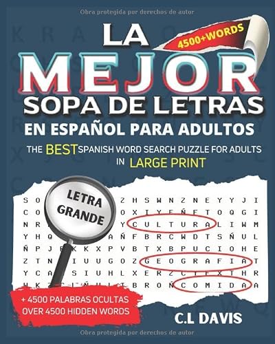 La Mejor Sopa de Letras en Español Letra Grande Para Adultos - The Best ...